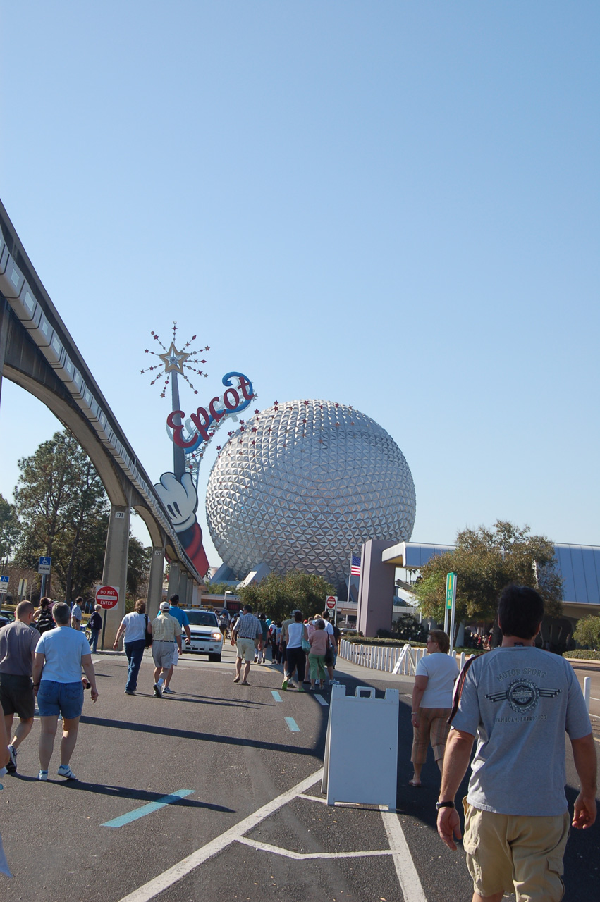 07-02-28, 002, Entrance from Parking Lot, Epcot Center, FL